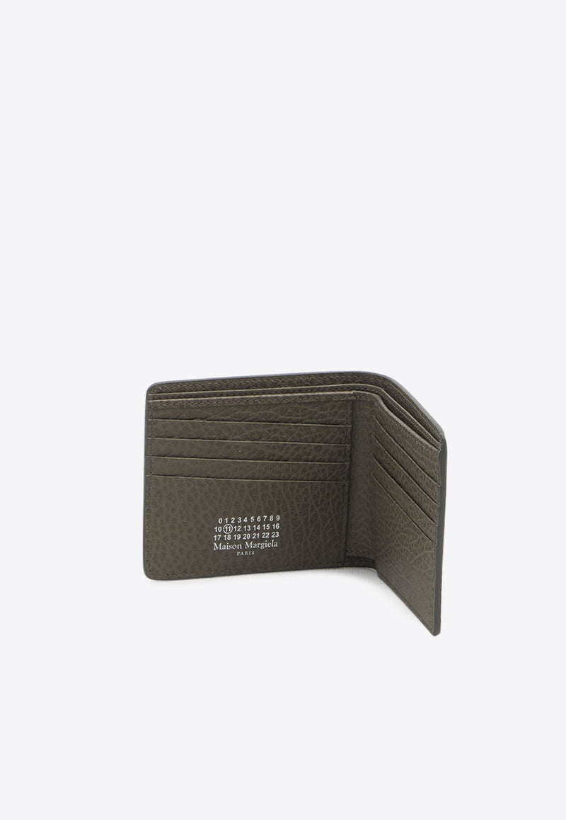 Maison Margiela Grained Leather Bi-Fold Wallet Gray SA1UI0016-P4455-T8031