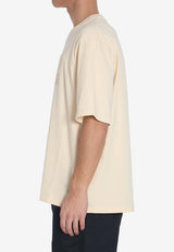 AMI PARIS Ami De Coeur T-shirt Cream HTS055-726-136