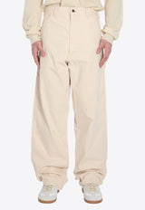 Maison Margiela Wide-Leg Cargo Pants Cream S50LA0235-M35261-103