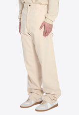 Maison Margiela Wide-Leg Cargo Pants Cream S50LA0235-M35261-103