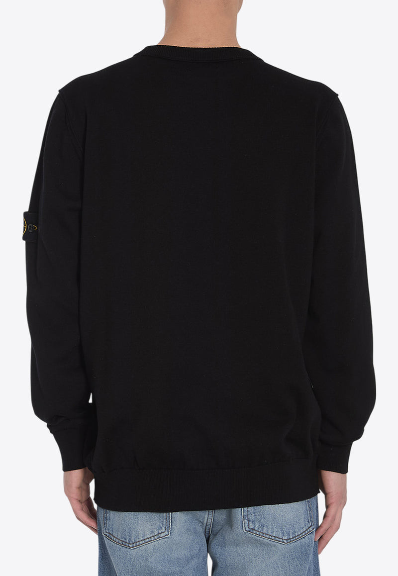 Stone Island Logo Patch Sweater Black K1S155100053-S00B2-V0029