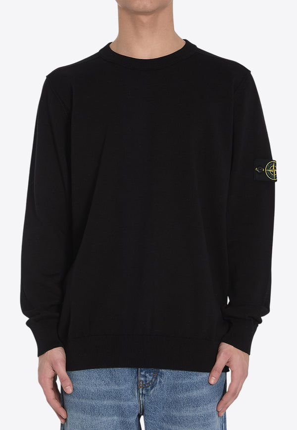 Stone Island Logo Patch Sweater Black K1S155100053-S00B2-V0029