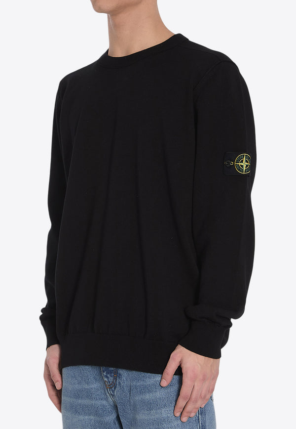 Stone Island Logo Patch Sweater Black K1S155100053-S00B2-V0029