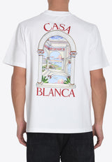 Casablanca Le Passage Printed T-shirt White MPS25JTS00107--WHITE JERSEY