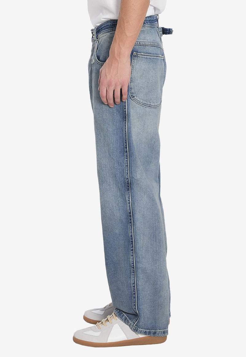 Maison Margiela Straight-Leg Washed Jeans Blue S50LA0240-S30383-961