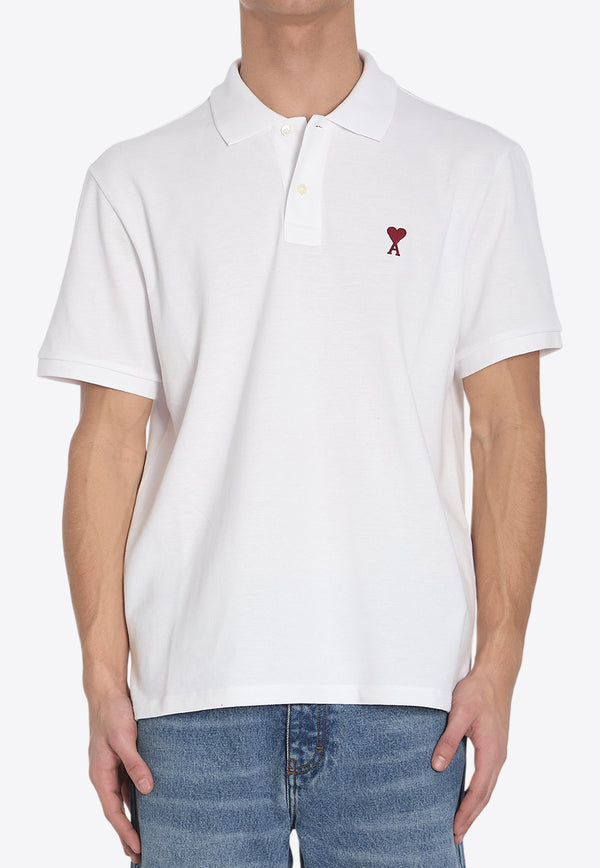 AMI PARIS Ami De Coeur Polo T-shirt White BFUPL001-760-100