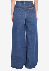 Chloé Wide-Leg Washed Jeans Blue CHC24ADP02150--402