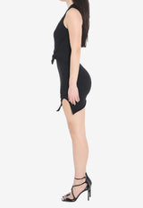 Alexander Wang Knotted Mini Dress  Black 1KC2256051--001