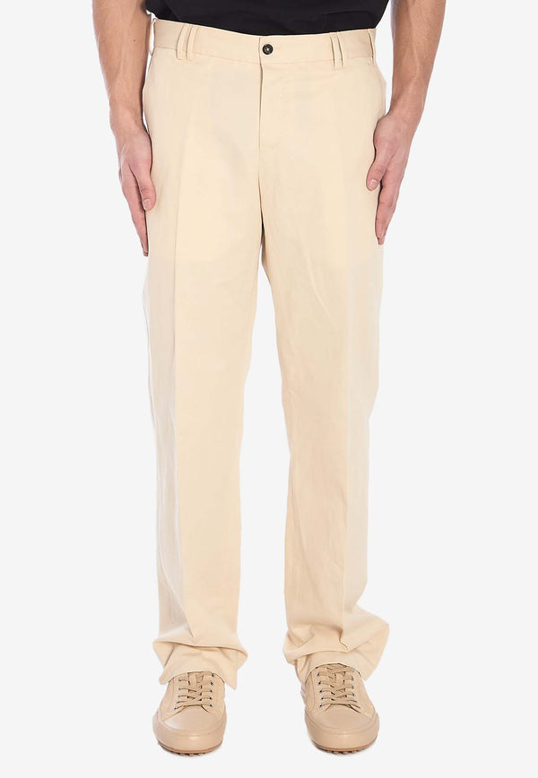 PT Torino Michael Straight Chino Pants Cream COASJDB00REW-BP65-0015