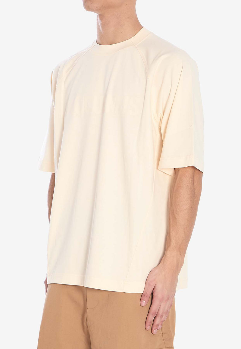 Jacquemus The Typo Logo Crewneck T-shirt Cream 245JS212-2011-130