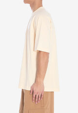 Jacquemus The Typo Logo Crewneck T-shirt Cream 245JS212-2011-130