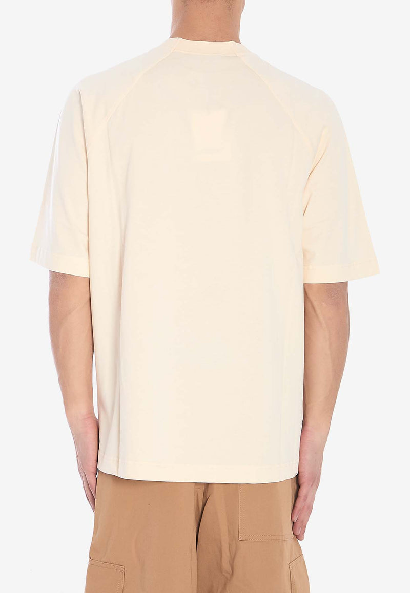 Jacquemus The Typo Logo Crewneck T-shirt Cream 245JS212-2011-130