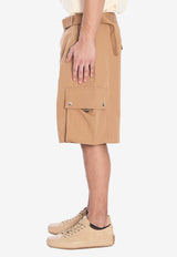 Jacquemus The Cargo Belted Shorts Beige 246PA096-1534-830