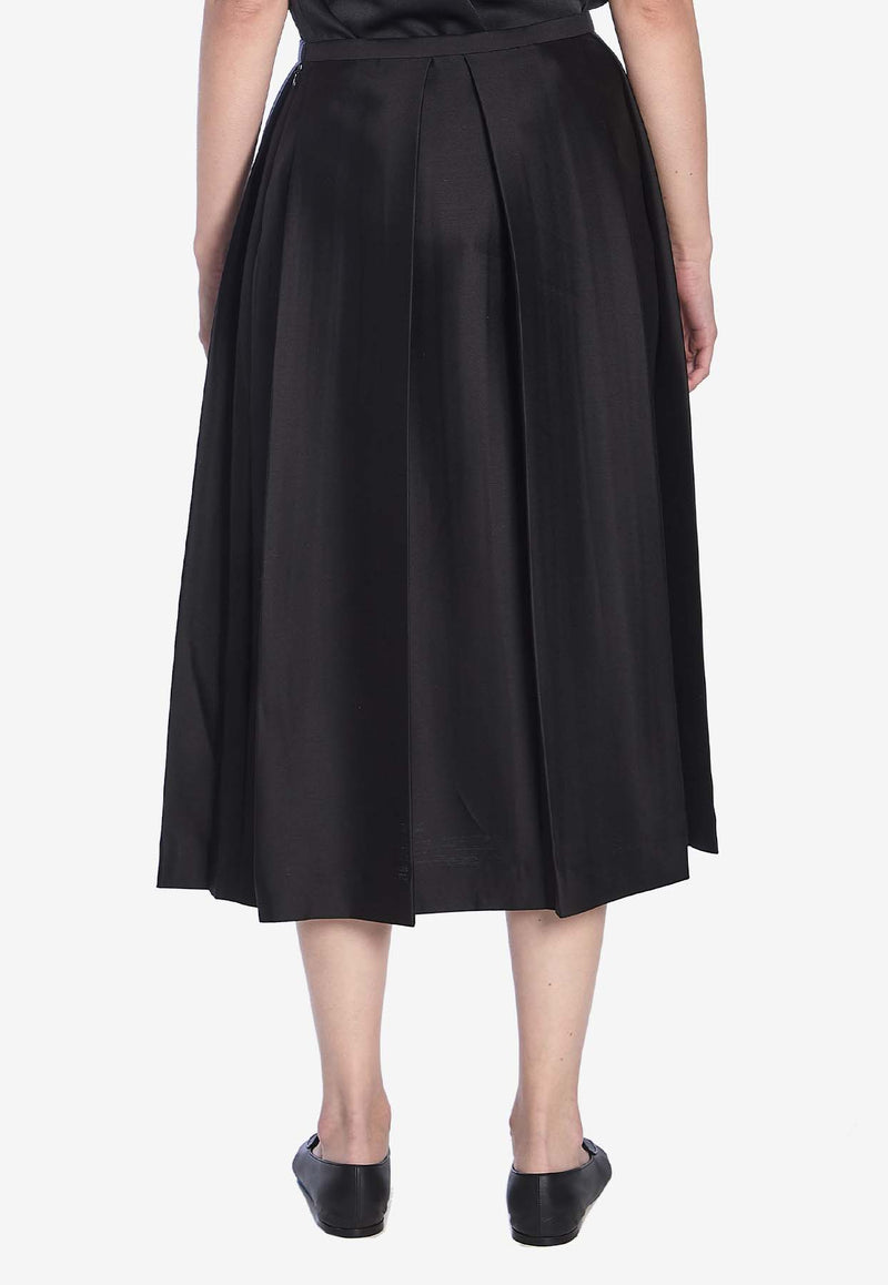 Toteme Zipped Midi Skirt Black 251WRB0273-FB0324-001