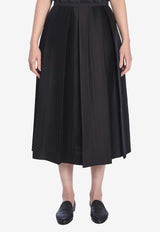 Toteme Zipped Midi Skirt Black 251WRB0273-FB0324-001