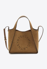 Stella McCartney Perforated Logo Faux Suede Tote Bag Brown 513860-WP0507-5742