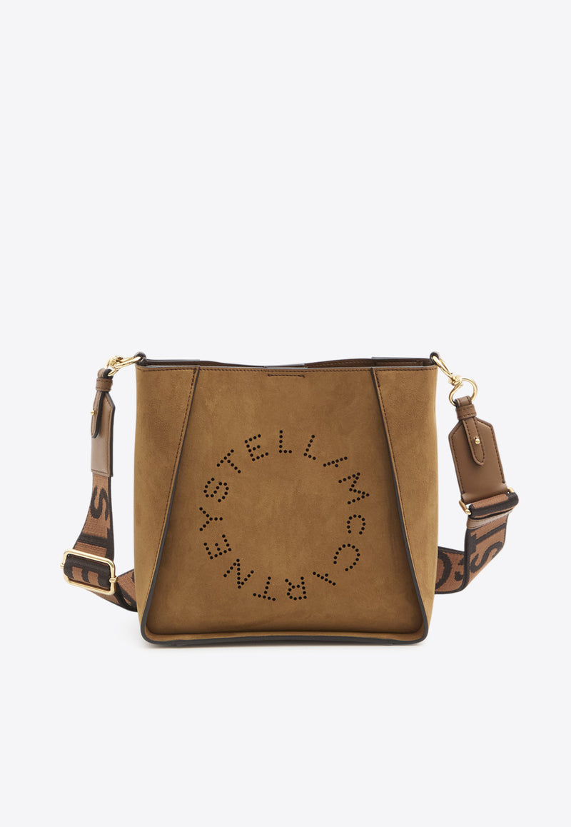 Stella McCartney Mini Perforated Logo Crossbody Bag Brown 700073-WP057-5742