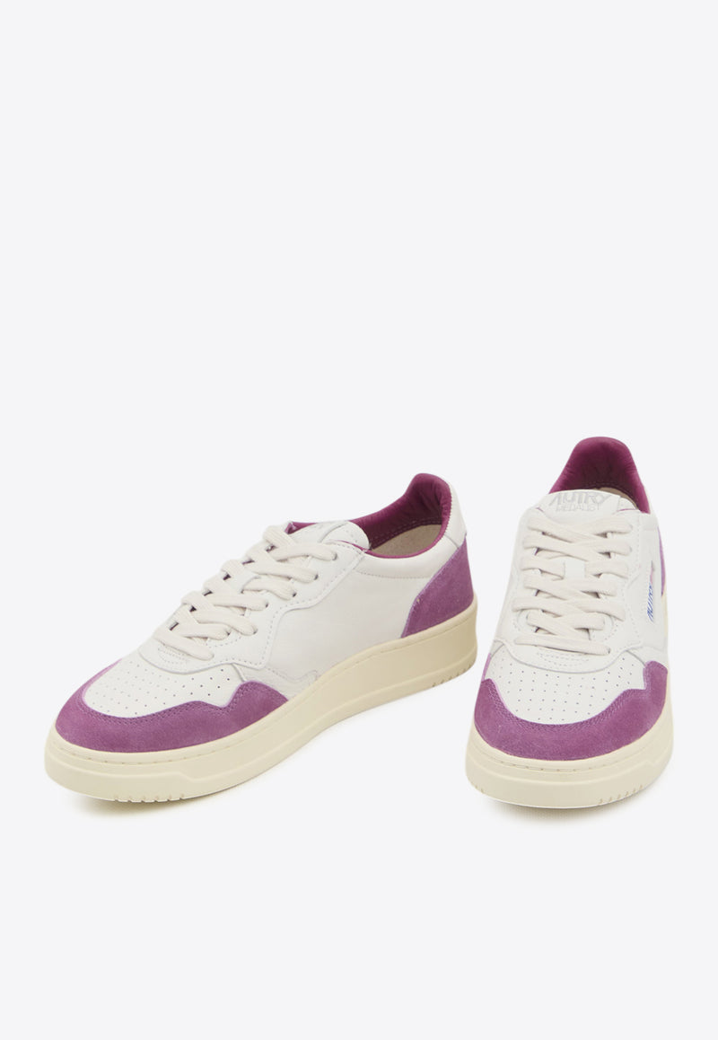 Autry Medalist Leather Low-Top Sneakers White AULW-GS-39