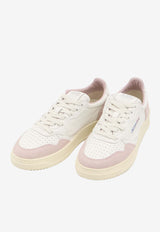 Autry Medalist Leather Low-Top Sneakers White AULW-GS-36