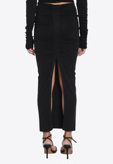 Alexander Wang Ruched Midi Skirt Black 1KC1255095--001