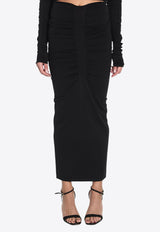 Alexander Wang Ruched Midi Skirt Black 1KC1255095--001