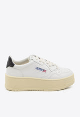 Autry Medalist Low-Top Platform Sneakers White PTLW-LL-22