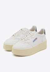 Autry Medalist Low-Top Platform Sneakers White PTLW-LL-22