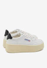 Autry Medalist Low-Top Platform Sneakers White PTLW-LL-22