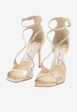 Jimmy Choo Azia 95 Leather Sandals AZIA95-GLE-CHAMPAGNE