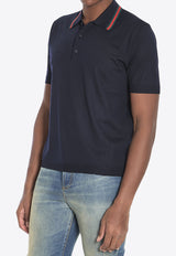 Gucci Web Motif Polo T-shirt Navy 819225-XKEJ2-4060