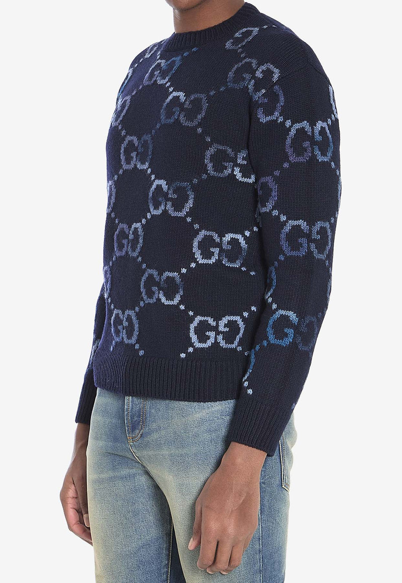 Gucci Logo-Monogram Crewneck Sweater 770509-XKDSJ-4735