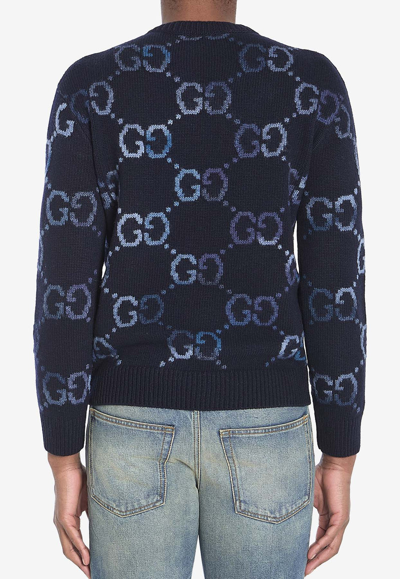 Gucci Logo-Monogram Crewneck Sweater 770509-XKDSJ-4735