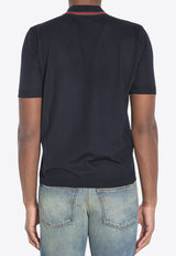 Gucci Web Motif Polo T-shirt Navy 819225-XKEJ2-4060