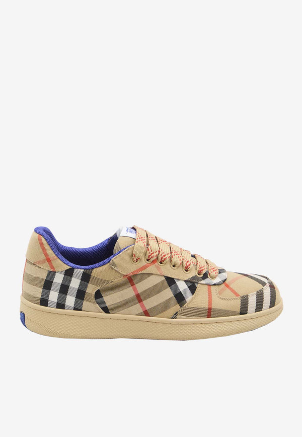 Burberry Terrace Vintage Check Low-Top Sneakers Beige 8095276--B9368