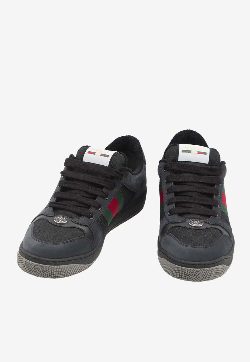 Gucci Screener Low-Top Sneakers  Black 576223-FAD94-1058