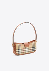 Burberry Sling Check Shoulder Bag Beige 8092074--A9534