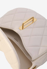 Burberry Rocking Horse Quilted Leather Crossbody Bag Cream 8104619--B7348