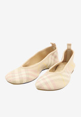 Burberry Checked Knit Ballet Flats 8101053--C1791