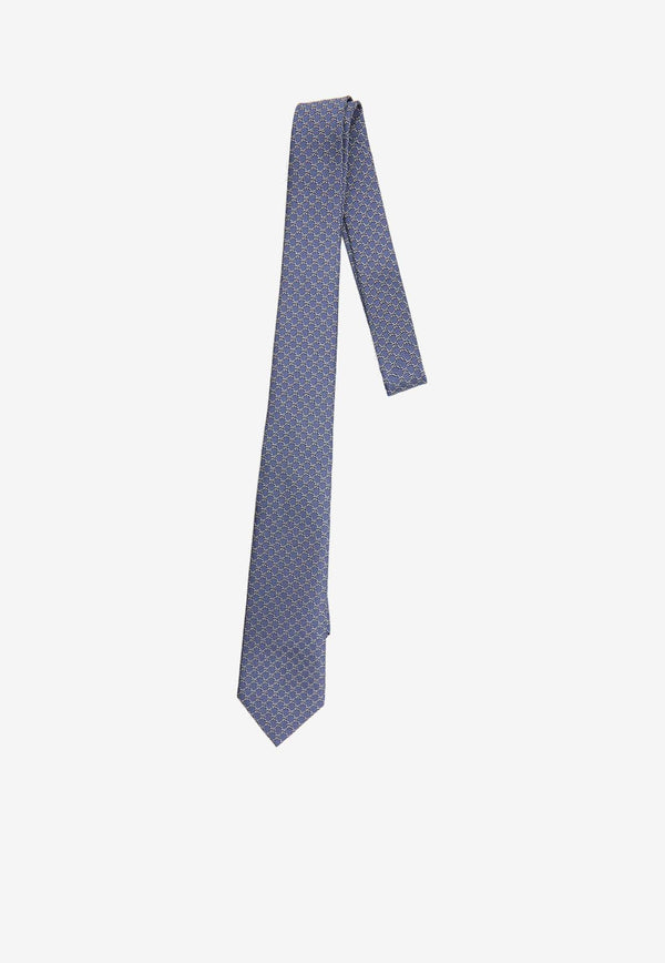 Gucci Jacquard Silk Tie  Blue 816002-4E009-4568