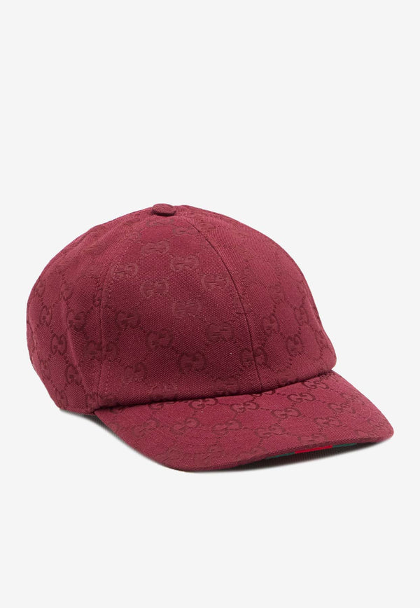 Gucci GG Canvas Baseball Cap Red 807834-4HBDF-8566