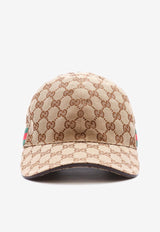 Gucci GG Supreme Baseball Cap with Web Band Beige 200035-KQWBG-9791