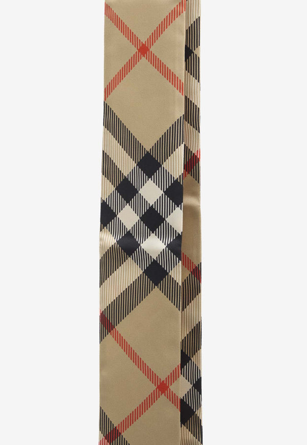 Burberry Vintage Check Silk Foulard Beige 8088136--A2021