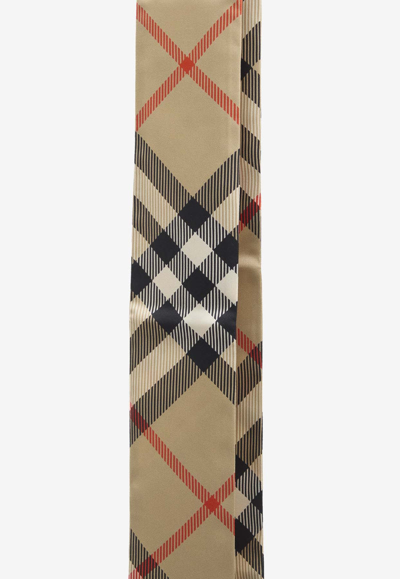 Burberry Vintage Check Silk Foulard Beige 8088136--A2021