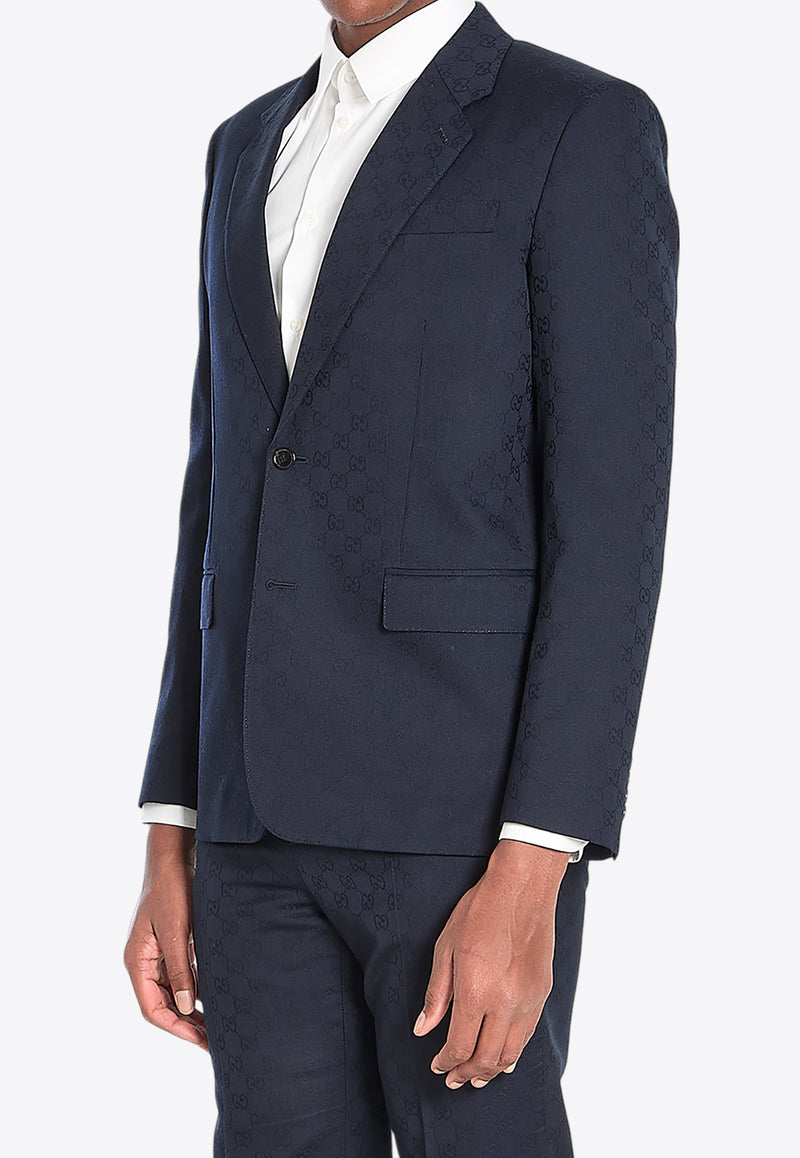 Gucci GG Wool Jacquard Single-Breasted Suit Navy 814907-Z7AFV-4440