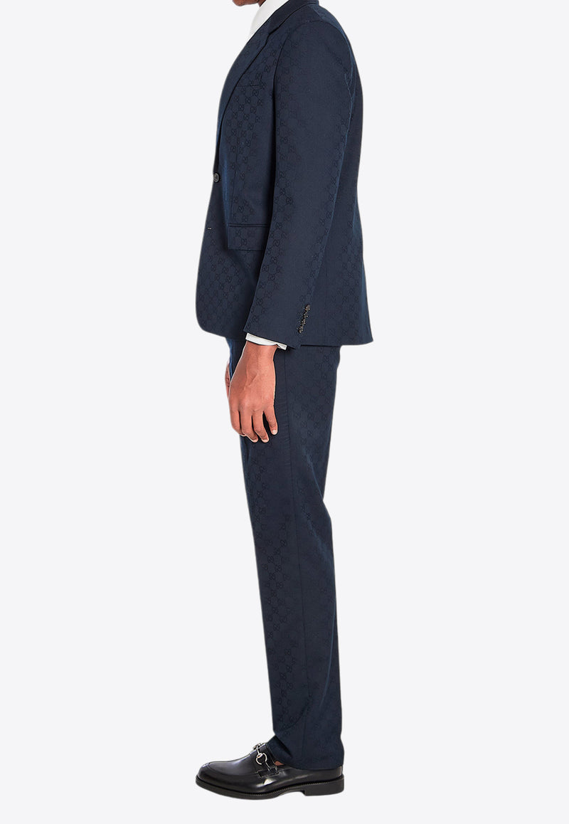 Gucci GG Wool Jacquard Single-Breasted Suit Navy 814907-Z7AFV-4440