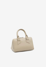 The Attico Mini Friday Grained Leather Top Handle Bag Beige 250WAH00002-LBT117AA-852