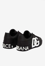 Dolce 
Gabbana Portofino DG Logo Low-Top Sneakers Black CS1772-AC330-8B956