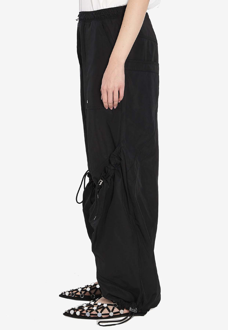 The Attico Wide-Leg Oversized Pants Black 250WCP00255-PLL001AA-100