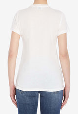 Saint Laurent Music Festival Printed T-shirt White 817047-Y37YJ-9010