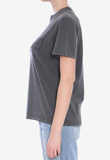 Golden Goose DB Distressed Logo T-shirt  Gray GWP01220-P000671-60318